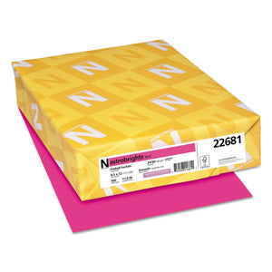 (Open Ream) Astrobrights Multipurpose Paper, 24 lbs, 8.5" x 11", Fireball Fuchsia (Case or Ream)