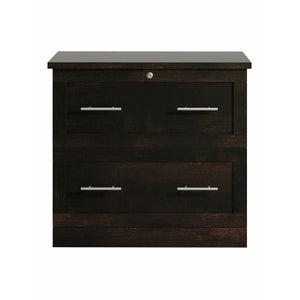 (Scratch and Dent) Realspace Outlet 2-Drawer 30"W Lateral File Cabinet, Peppered Black