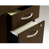 (Scratch and Dent) Bush Business Furniture Components 3 Drawer Mobile File Cabinet, Mocha Cherry