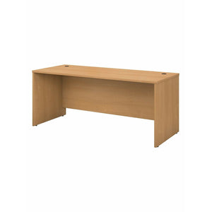 Bush Business Furniture Components Office Desk 72"W x 30"D, Light Oak