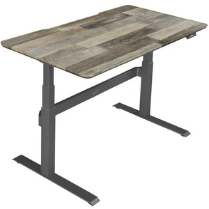 VARIDESK ProDesk Electric Height-Adjustable Desk, 60"W, Reclaimed Wood