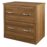 Realspace Outlet Premium 30"W 2-Drawer Lateral File Cabinet, Golden Oak