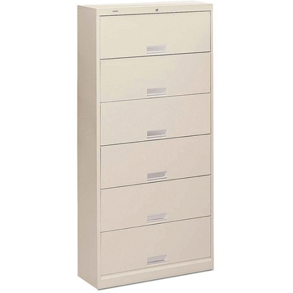 (Scratch & Dent) HON Brigade 600 Series Shelf File, 6 Shelves with Locking Doors, Letter Size, 75 7/8