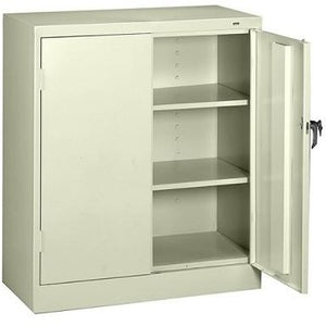 (Scratch & Dent) Tennsco Counter-High Storage Cabinet With Reinforced Doors, 42"H x 36"W x 18"D, Putty