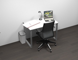 Buro42 Modern Home Office Desk with Integrated Power Module, 42"W x 24"D x 30"H
