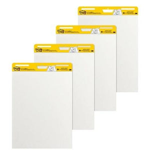 Post-it Outlet Super Sticky Easel Pad, 25" x 30", White, 30 Self Stick Sheets Per Pad, 4 Pads Per Pack