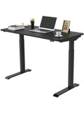 FlexiSpot Vici 48"W Quick-Install Height-Adjustable Desk, Black