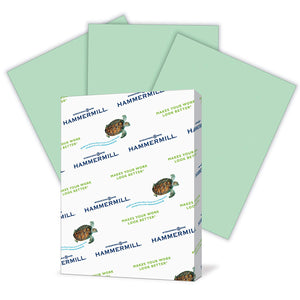 Hammermill Colors Multipurpose Paper, 24 lbs, 8.5" x 11", Green (Case or Ream)