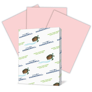 Hammermill Colors Multipurpose Paper, 24 lbs, 8.5" x 11", Pink (Case or Ream)