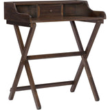 (Scratch and Dent) Linon Gage Folding Desk, 34-1/4"H x 30"W x 18"D, Walnut