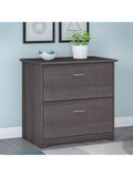 (Scratch and Dent) Bush Business Furniture Cabot 30-1/4"W Lateral 2-Drawer File Cabinet, Heather Gray