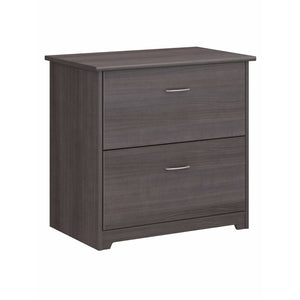 Bush Business Furniture Cabot 30-1/4"W Lateral 2-Drawer File Cabinet, Heather Gray,