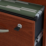 Bush Business Furniture Components 24"W Lateral 1-Drawer Storage Cabinet, Mahogany/Mahogany