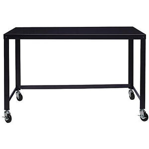 Lorell Outlet Steel Mobile Series Workstation, 4'W, Black