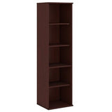 (Scratch & Dent) Bush Business Furniture 5 Shelf Narrow Bookcase, 66"H, Harvest Cherry