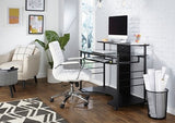 (Scratch & Dent) Realspace Outlet Mobile Tech Desk, Black
