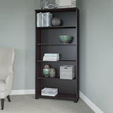(Scratch & Dent) Bush Business Furniture Outlet Cabot 5 Shelf Bookcase, Espresso Oak