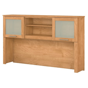 (Scratch & Dent) Bush Furniture Outlet Somerset Hutch for L Shaped Desk, 60"W, Maple Cross