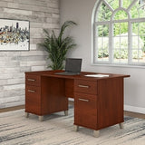 Bush Furniture Outlet Somerset Office Desk, 60"W, Hansen Cherry
