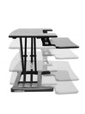 (Scratch & Dent) FlexiSpot AlcoveRiser Sit-To-Stand Desk Converter, 42"W, Black