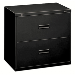 HON 400 Series Lateral File, 2 Drawers, 30" W, Black