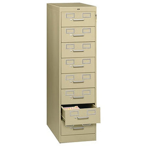 Tennsco Card Files & Media Storage Cabinet Security Lock, Heavy Duty, Sand, Steel