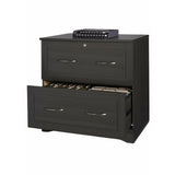 Realspace Outlet Pelingo 31"W 2-Drawer Letter/Legal Lateral File Cabinet, Dark Gray