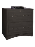 (Scratch & Dent) Realspace Outlet Pelingo 31"W 2-Drawer Letter/Legal Lateral File Cabinet, Dark Gray