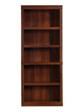 Realspace Outlet 72"H 5-Shelf Bookcase, Mulled Cherry
