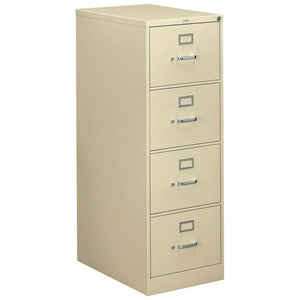 (Scratch & Dent) HON 310 26-1/2"D Vertical 4-Drawer Legal-Size File Cabinet, Metal, Putty