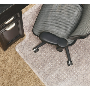 Realspace Outlet Economy Studded Chair Mat For Low-Pile Carpets, 36" x 48", Clear