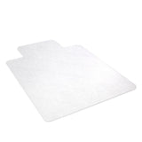 (Scratch & Dent) Realspace Outlet Hard Chair Mat For Hard Surfaces, 45"W x 53"D, Wide Lip, Clear