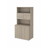 (Scratch and Dent) Bush Business Furniture Office 500 36"W Tall Storage Cabinet With Doors And Shelves, Sand Oak