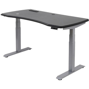 (Scratch & Dent) WorkPro Outlet 60"W Electric Height-Adjustable Standing Desk with Wireless Charging, Black