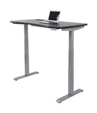 (Scratch & Dent) WorkPro Outlet 60"W Electric Height-Adjustable Standing Desk with Wireless Charging, Black