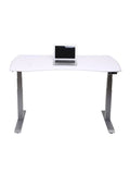 WorkPro Outlet 60"W Electric Height-Adjustable Standing Desk with Wireless Charging, White