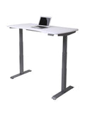 WorkPro Outlet 60"W Electric Height-Adjustable Standing Desk with Wireless Charging, White