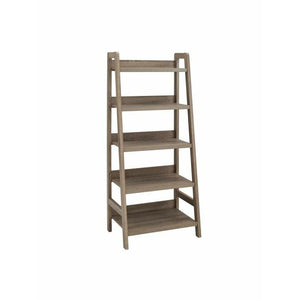 (Scratch and Dent) Linon Home Décor Products Layla Home Office Ladder Bookcase, Gray
