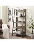 Linon Home Décor Products Layla Home Office Ladder Bookcase, Gray
