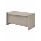 Bush Business Furniture Outlet Studio C Bow Front Desk, 60"W x 36"D, Sand Oak