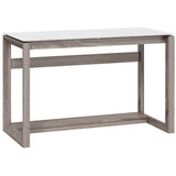 (Scratch and Dent) Whalen Outlet Cecile 48"W Writing Desk, Snowdrift White/Fossil Greige Oak