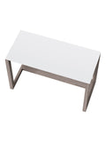 (Scratch and Dent) Whalen Outlet Cecile 48"W Writing Desk, Snowdrift White/Fossil Greige Oak