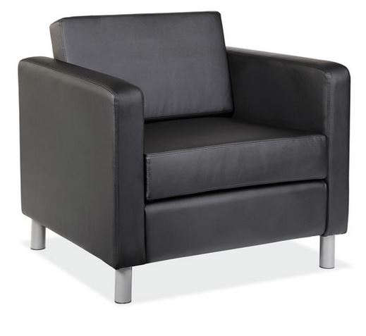 City Space Lounge Chair, Bonded Leather