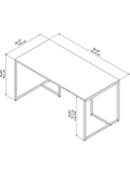(Scratch & Dent) kathy ireland Office by Bush Method Table Desk, 60"W, Storm Gray