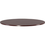 (Scratch & Dent) Lorell Outlet Essentials Round Table Top, 48"D, Mahogany