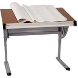 (Scratch & Dent) Flash Furniture Adjustable Drawing And Drafting Table, Pewter