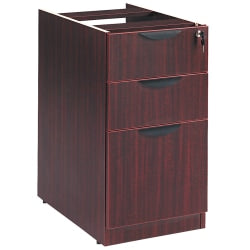 (Scratch & Dent) Alera Outlet Valencia 16"W Lateral 2-Box/1-File Drawer Pedestal Cabinet, Mahogany