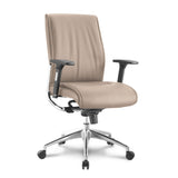 Pres Mid-Back Executive Leather Chair