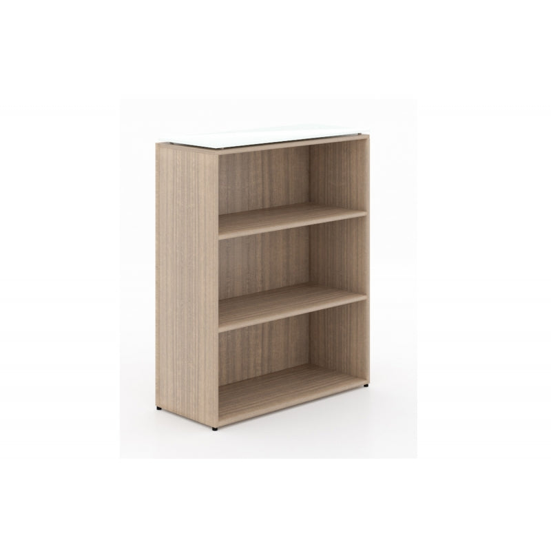Chiarezza 41”H Bookcase with Glass Top