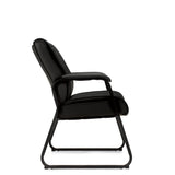 Preva Sled Base Luxhide Guest Chair